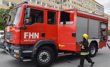 Fire occurred in “Absheron Youth Town”