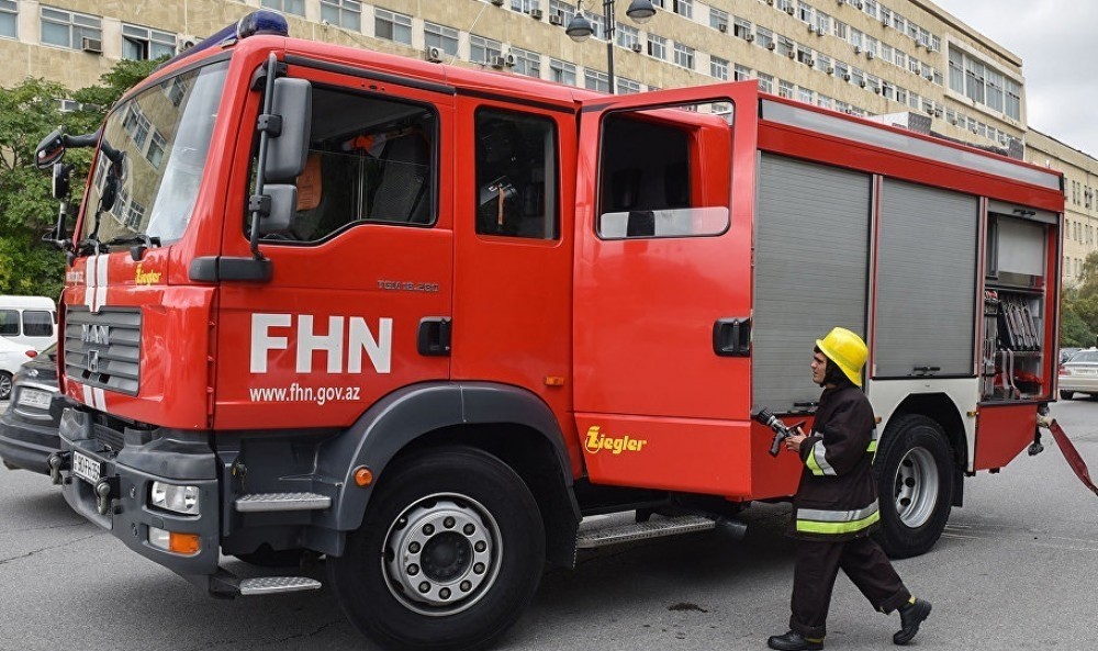 Fire occurred in “Absheron Youth Town”