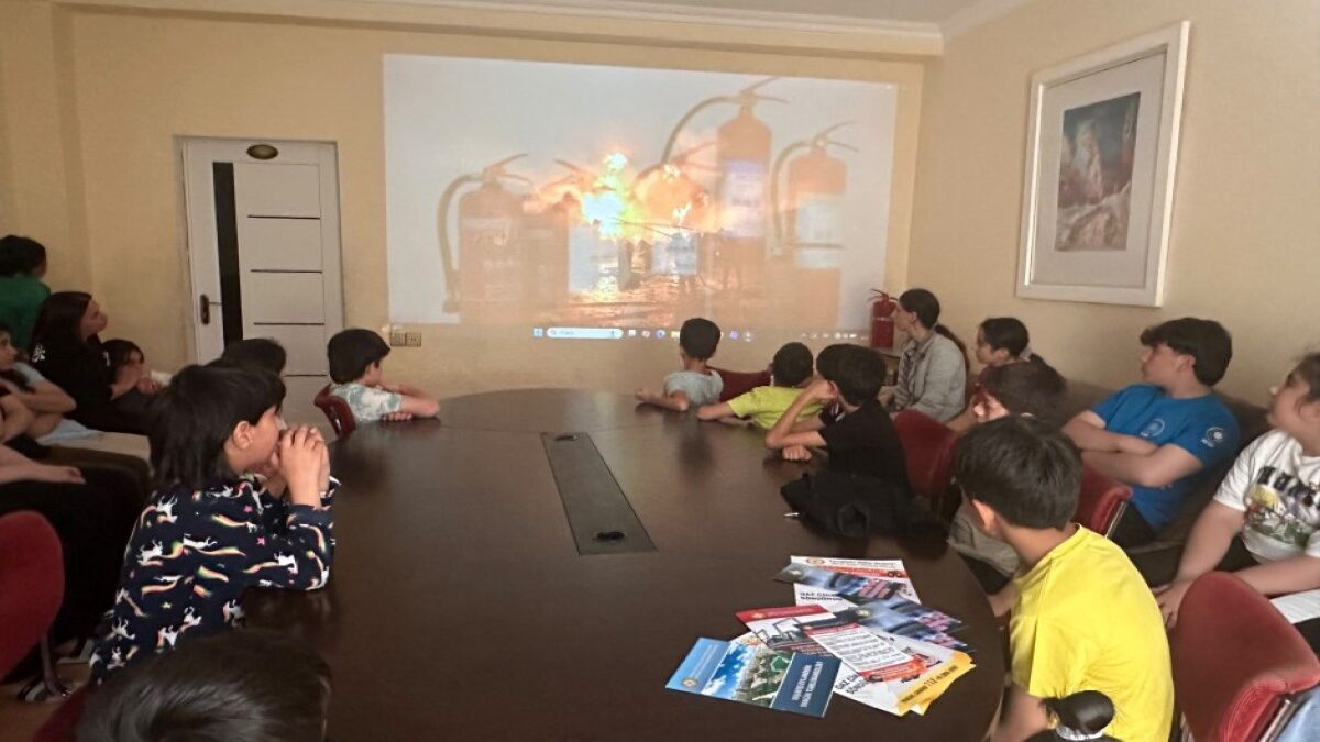 The Ministry of Emergency Situations held an awareness-raising event at a shelter