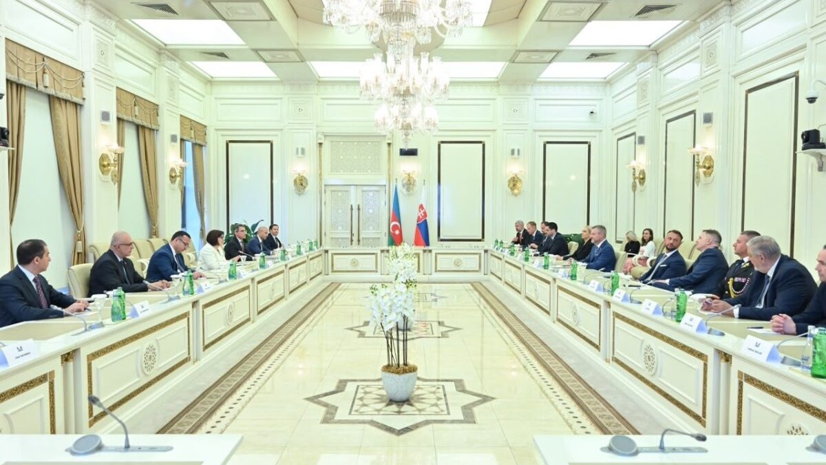 Speaker of the Milli Majlis meets with the President of Slovakia