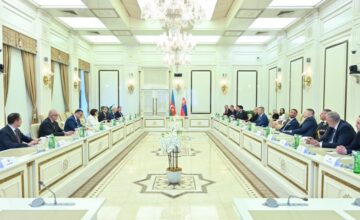 Speaker of the Milli Majlis meets with the President of Slovakia