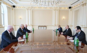 President Ilham Aliyev received the delegation of the “John Deere” company