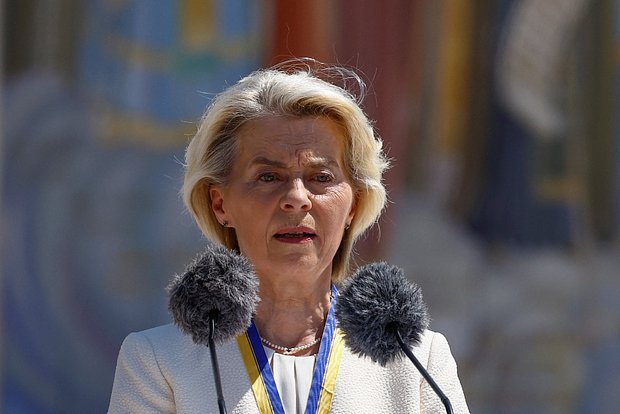 Leyen took shelter in a Kyiv bunker