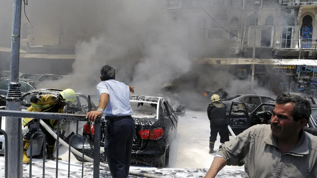 The death toll from the explosion in Damascus has reached 10