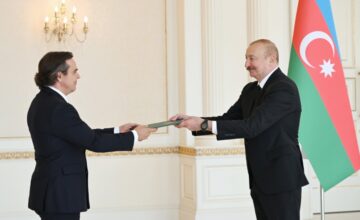President Ilham Aliyev has accepted the credentials of the new ambassador of Brazil