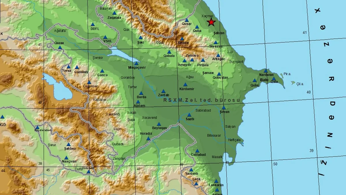 Earthquake occurred in Khachmaz district