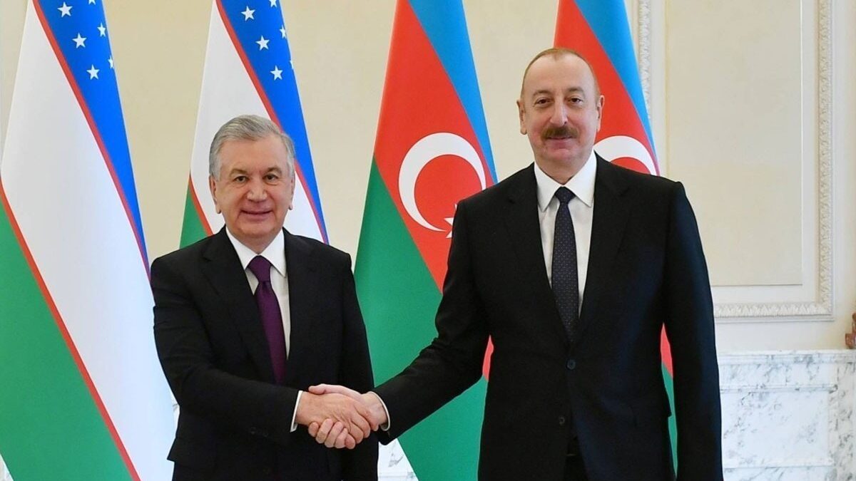 The Azerbaijani leader called Shavkat Mirziyoyev