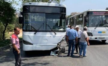 Two buses collided in Baku, 22 people injured