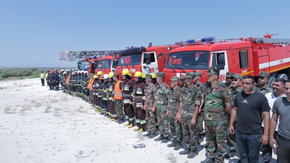 Fire-tactical exercise held in Babek district – PHOTO