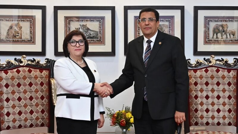 Speaker of the Milli Majlis met with President of the Pan-African Parliament Fortune Charumbira