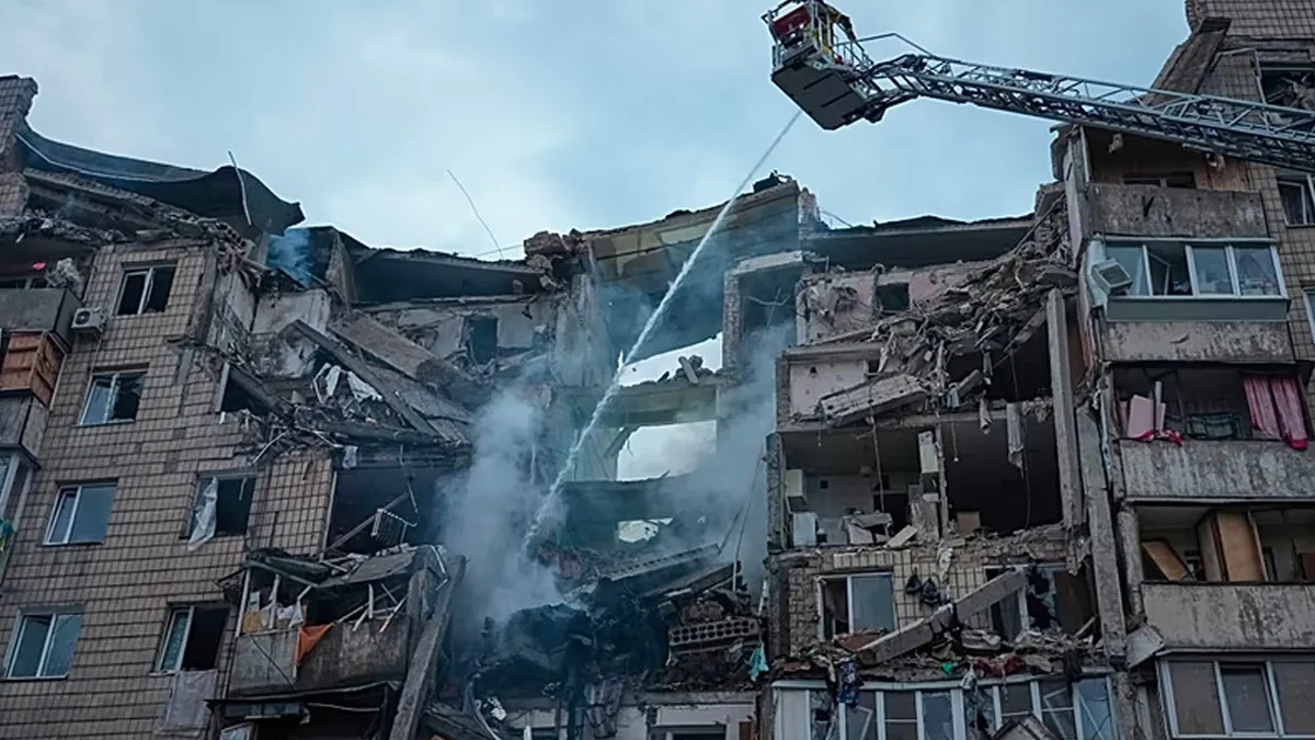 The death toll from Russia’s strike on Kyiv has reached three