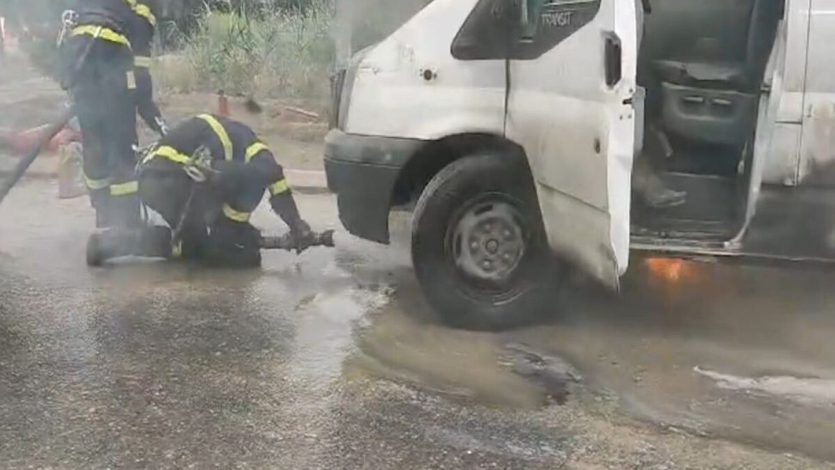 Fire broke out in a truck in Masazir – VIDEO