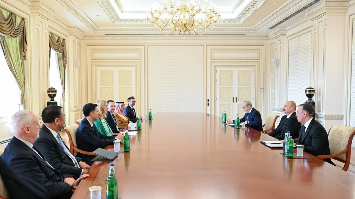 President Ilham Aliyev has received the heads of a number of international organizations