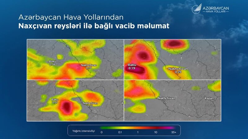Baku-Nakhchivan flights delayed due to lightning weather conditions