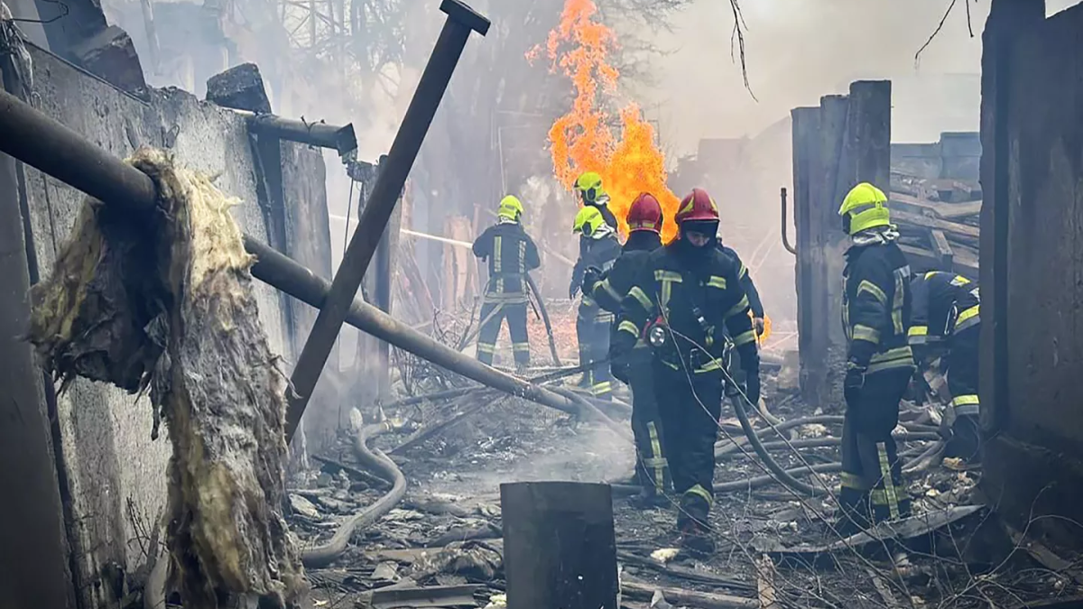 Russia launched a missile strike on Odesa, two people died