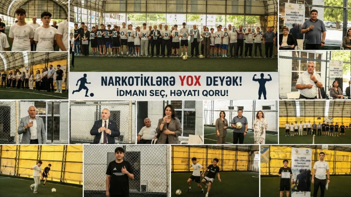 An event was held in Bakikhanov settlement within the framework of the “Sport against drugs: choose a healthy life!” project – PHOTOS