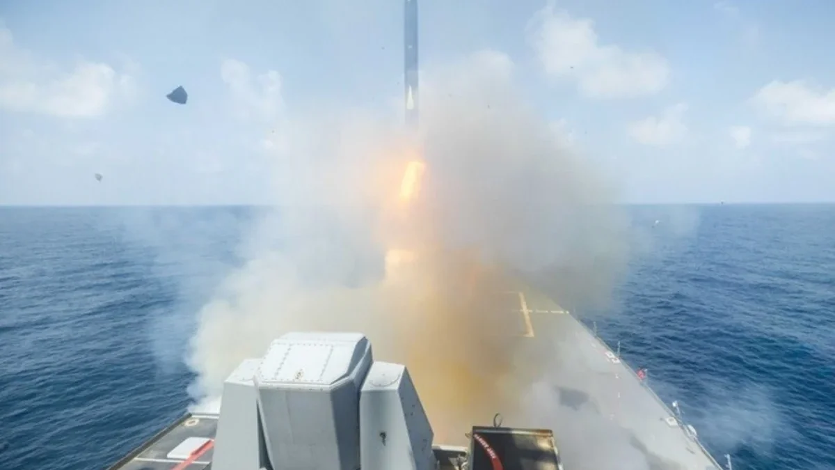 The US has struck a facility in Iran that services submarines and ships