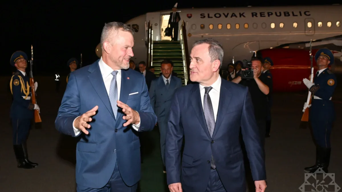President of Slovakia Peter Pellegrini has arrived in Azerbaijan for an official visit