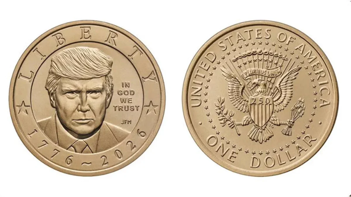 A $1 gold coin featuring Donald Trump will be issued in the USA