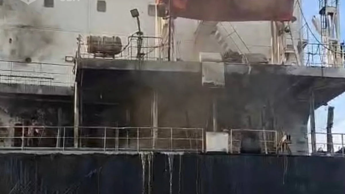 Azerbaijanis rescued from a ship hit by a drone near Odessa have been sent back to their homeland