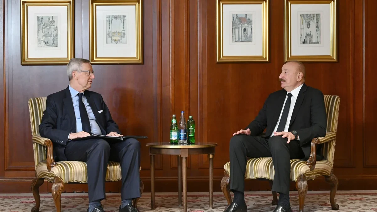 Ilham Aliyev met with Michael Harms, Chairman of the German Eastern Business Association