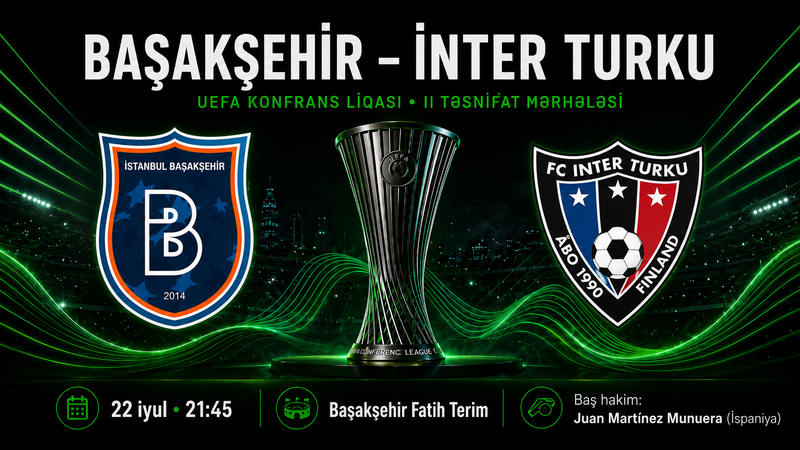 “Başakşehir” plays its first match in the Conference League