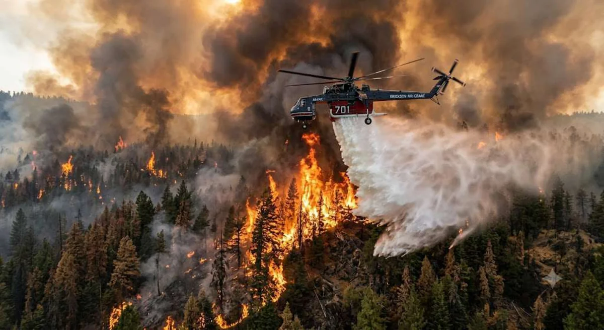 Nearly 30,000 hectares of land destroyed due to forest fire north of Madrid