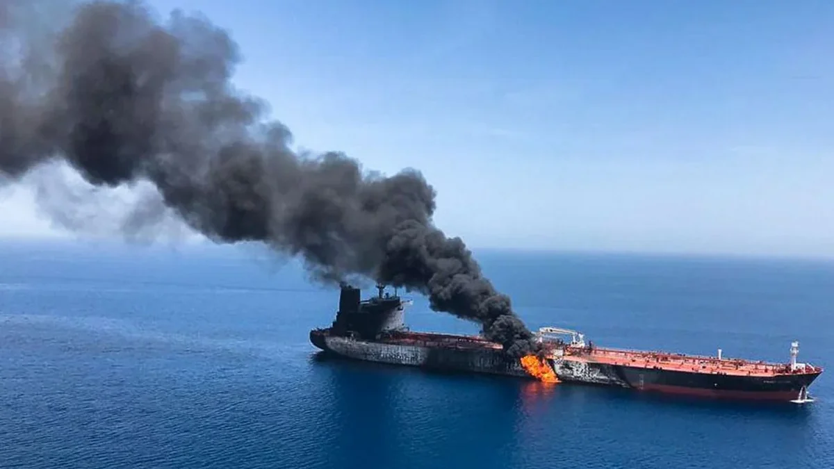 US strikes LPG tanker in the Sea of Oman, two people killed
