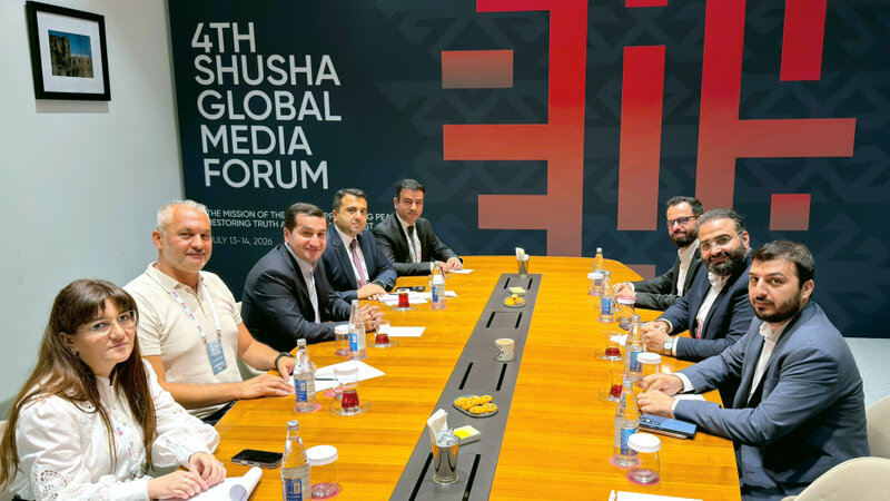 Hikmet Hajiyev met with the Syrian Minister of Information in Shusha
