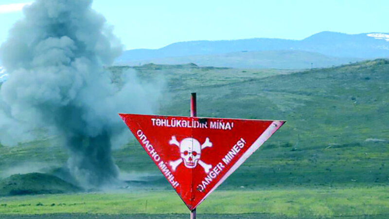 Mine explosions occurred during fires in Fuzuli