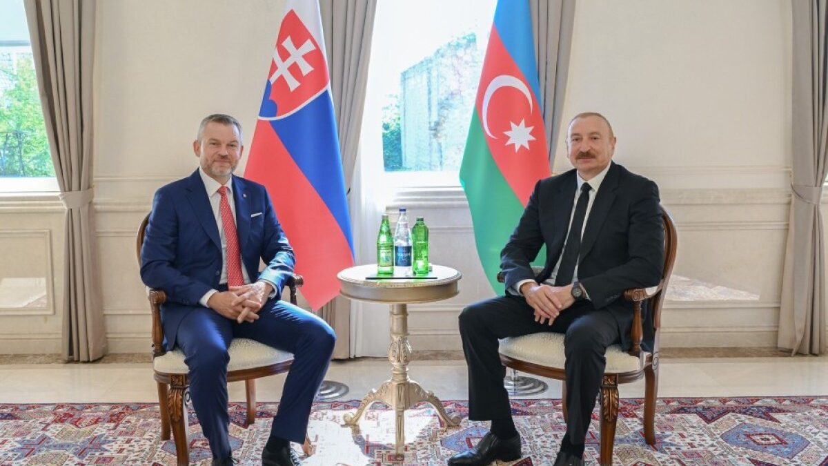 A one-on-one meeting between the Presidents of Azerbaijan and Slovakia was held in Shusha