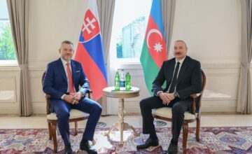 A one-on-one meeting between the Presidents of Azerbaijan and Slovakia was held in Shusha