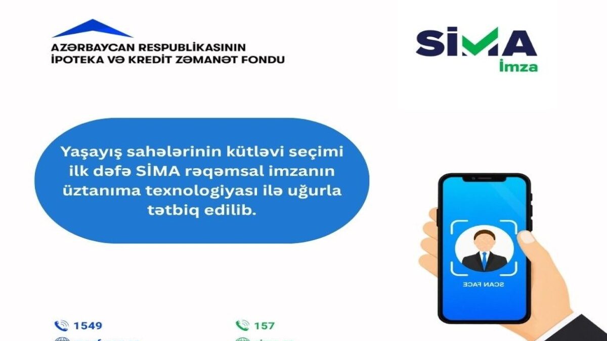 Mass selection of residential premises applied for the first time with SİMA digital signature facial recognition technology