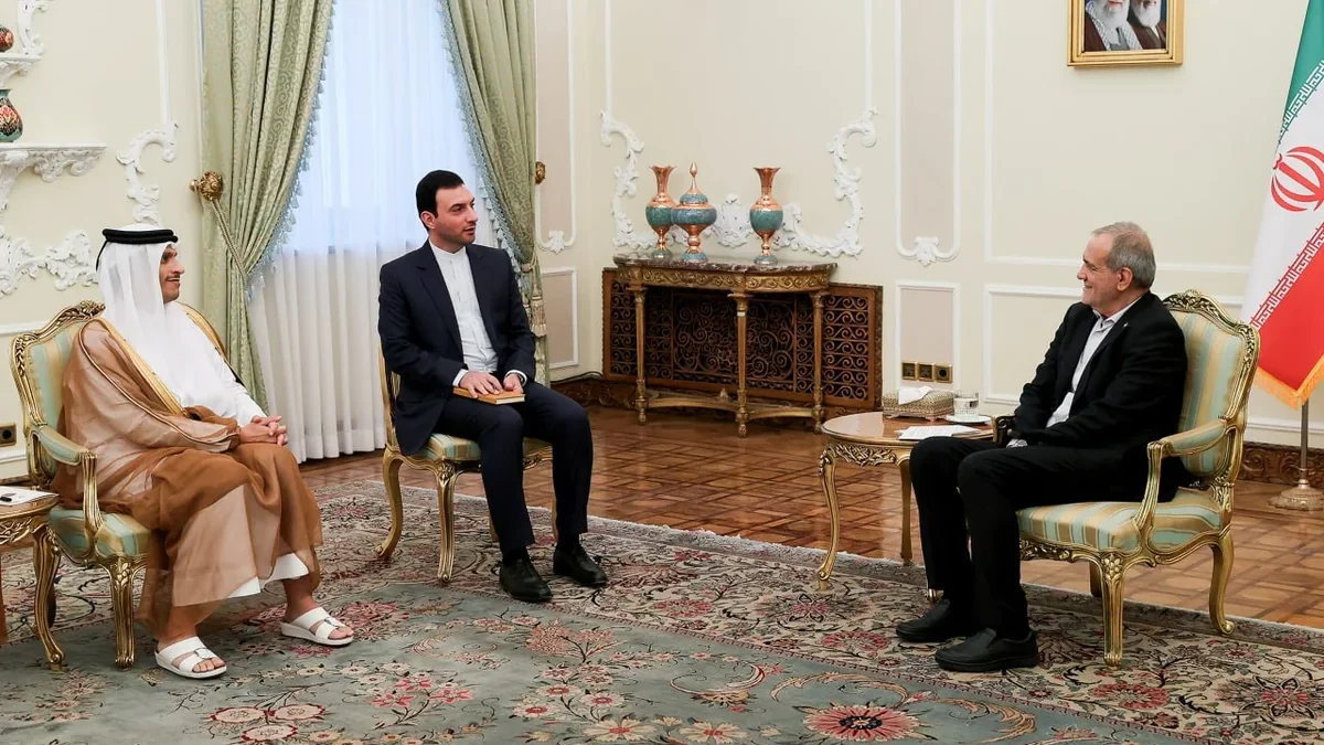 Pezeshkian: Iran and Qatar can restore cooperation