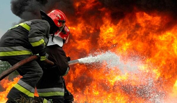 A fire has broken out at a facility in the center of Baku