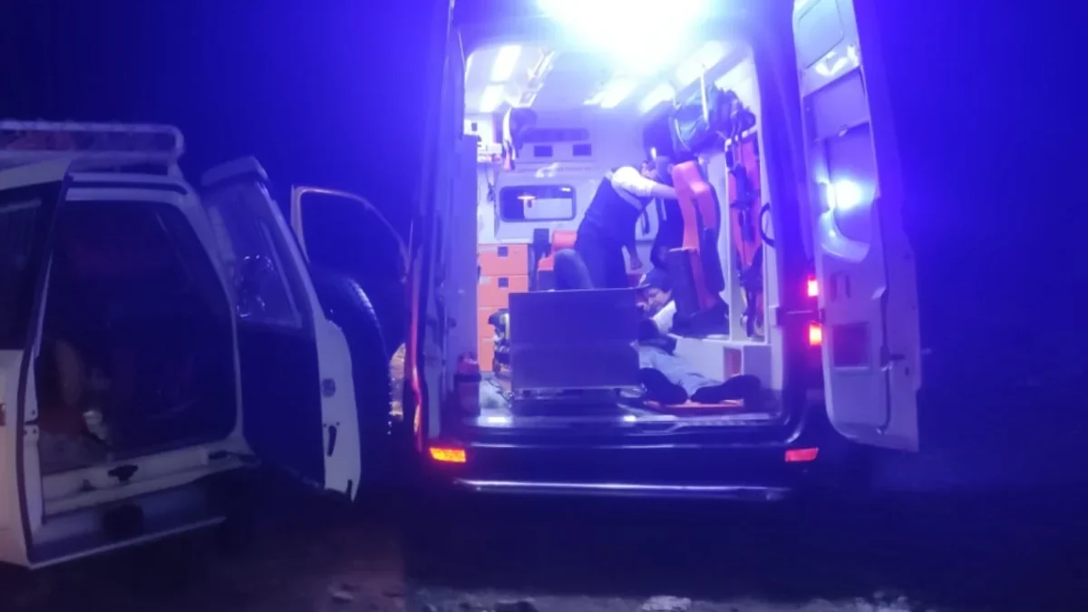 Car overturns in Kurdamir, five people injured