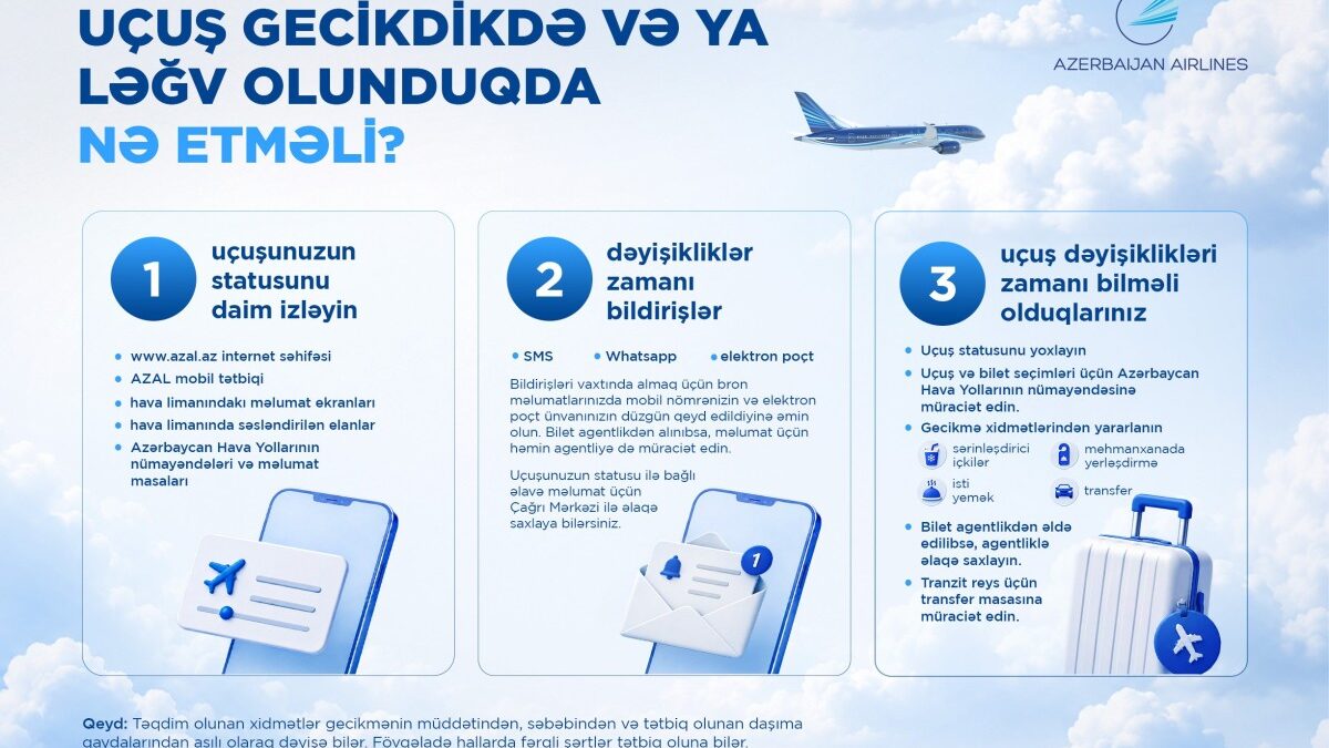 AZAL has addressed passengers regarding flight changes