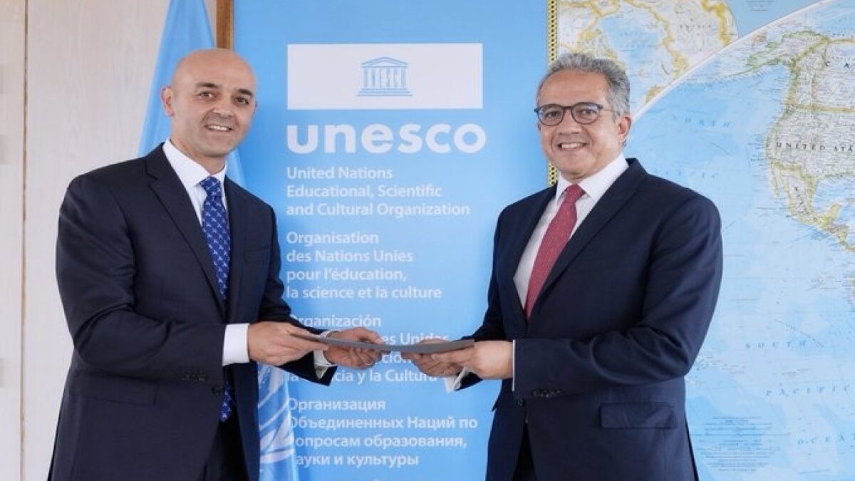 Azerbaijan’s new permanent representative has presented his credentials to the Director-General of UNESCO