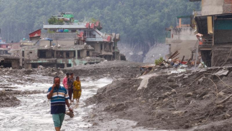 The death toll from floods in Nepal has reached 794