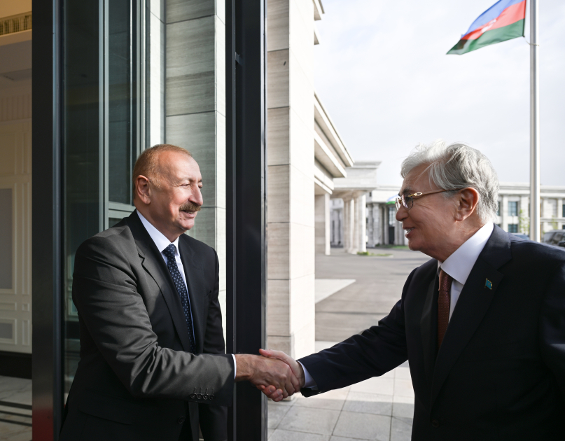 President of Azerbaijan Ilham Aliyev met with the President of Kazakhstan in Bishkek UPDATED