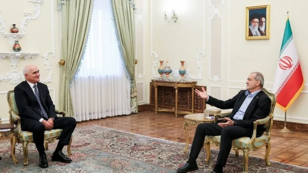 Shahin Mustafayev met with the President of Iran