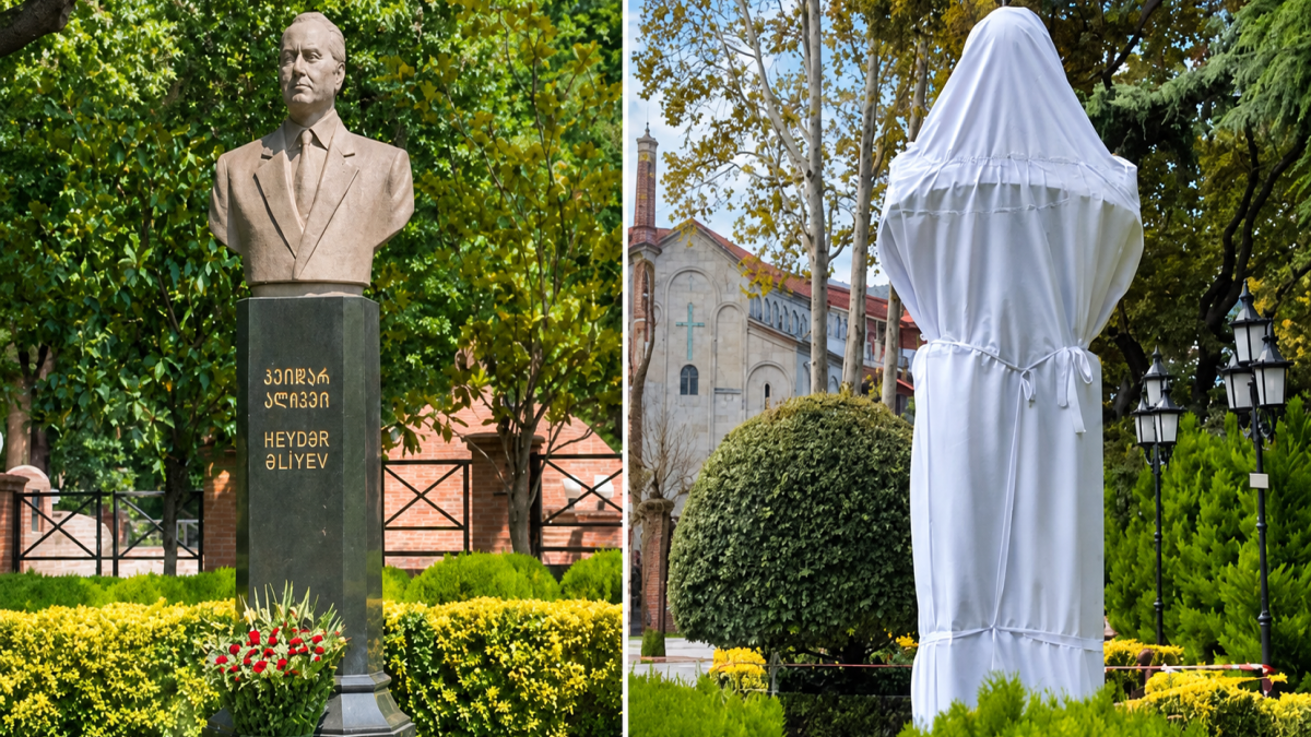 Armenian citizen who damaged Heydar Aliyev’s bust in Tbilisi detained