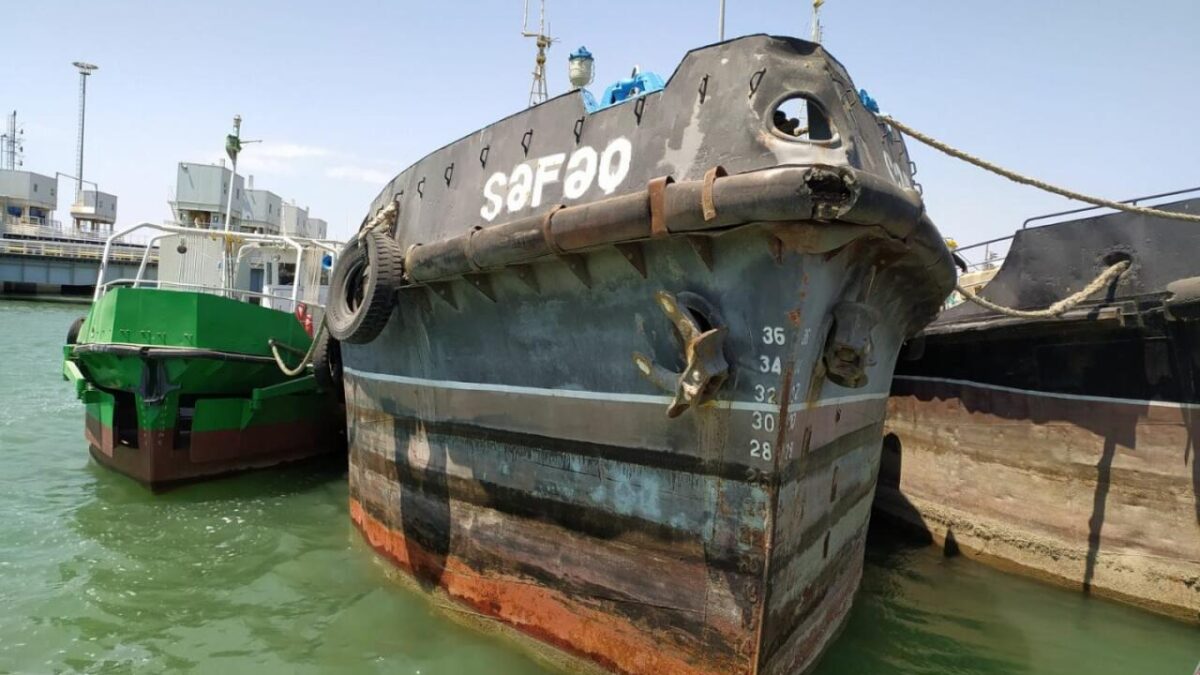 A ship was sold at an auction in Azerbaijan