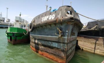 A ship was sold at an auction in Azerbaijan