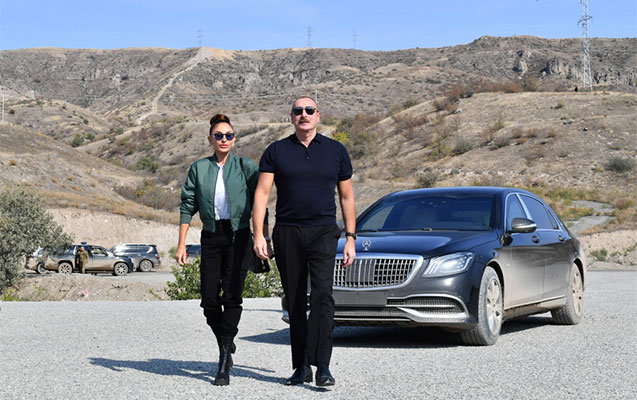 The President and the First Lady got acquainted with the “Nasimi Gardens” complex