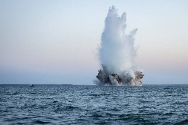 Explosions expected in the Caspian Sea