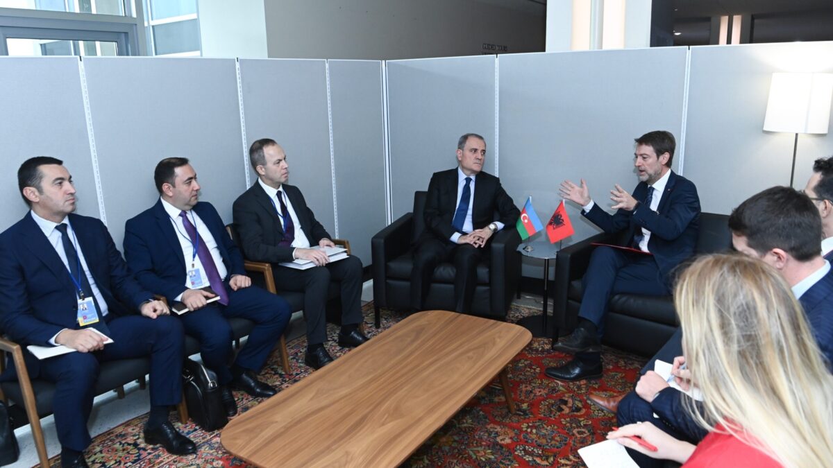 Jeyhun Bayramov met with the Minister of Foreign Affairs of Albania