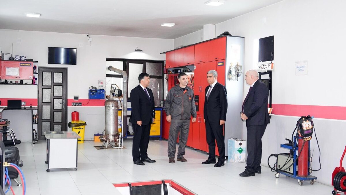 Inspection of farms established under the self-employment program in Gusar