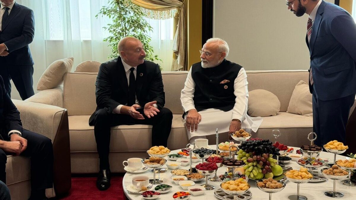 President Ilham Aliyev had a conversation with the Prime Minister of India in Bishkek