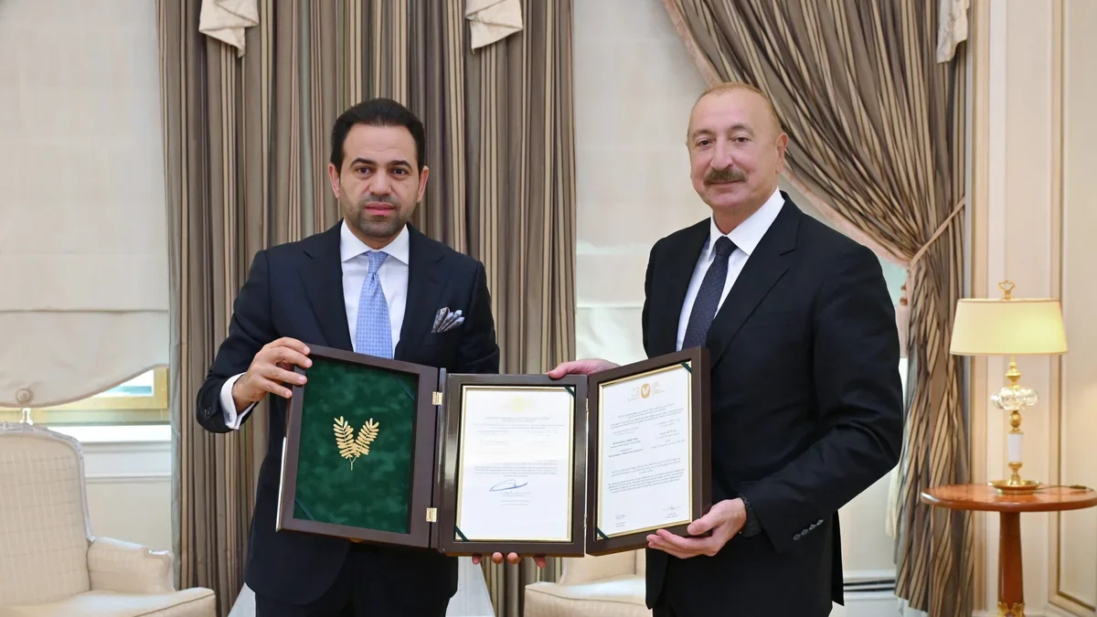 Ilham Aliyev has been presented with the certificate of the ‘Zayed Award for Human Fraternity’